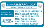 Papierrol Rouleaux papier Bancontact